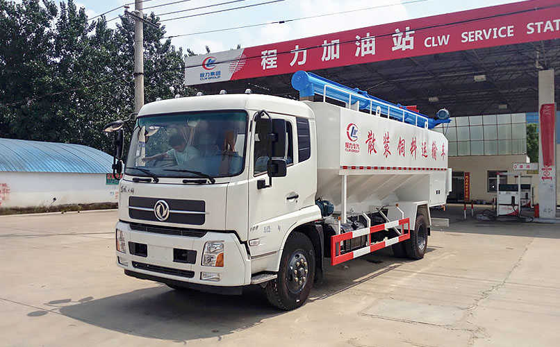 東風(fēng)天錦20立方散裝飼料車(chē)